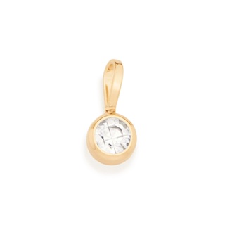 Pingente Feminino Solitário Banhado a Ouro 18k com Cristal 540102 em Oferta na Shopee