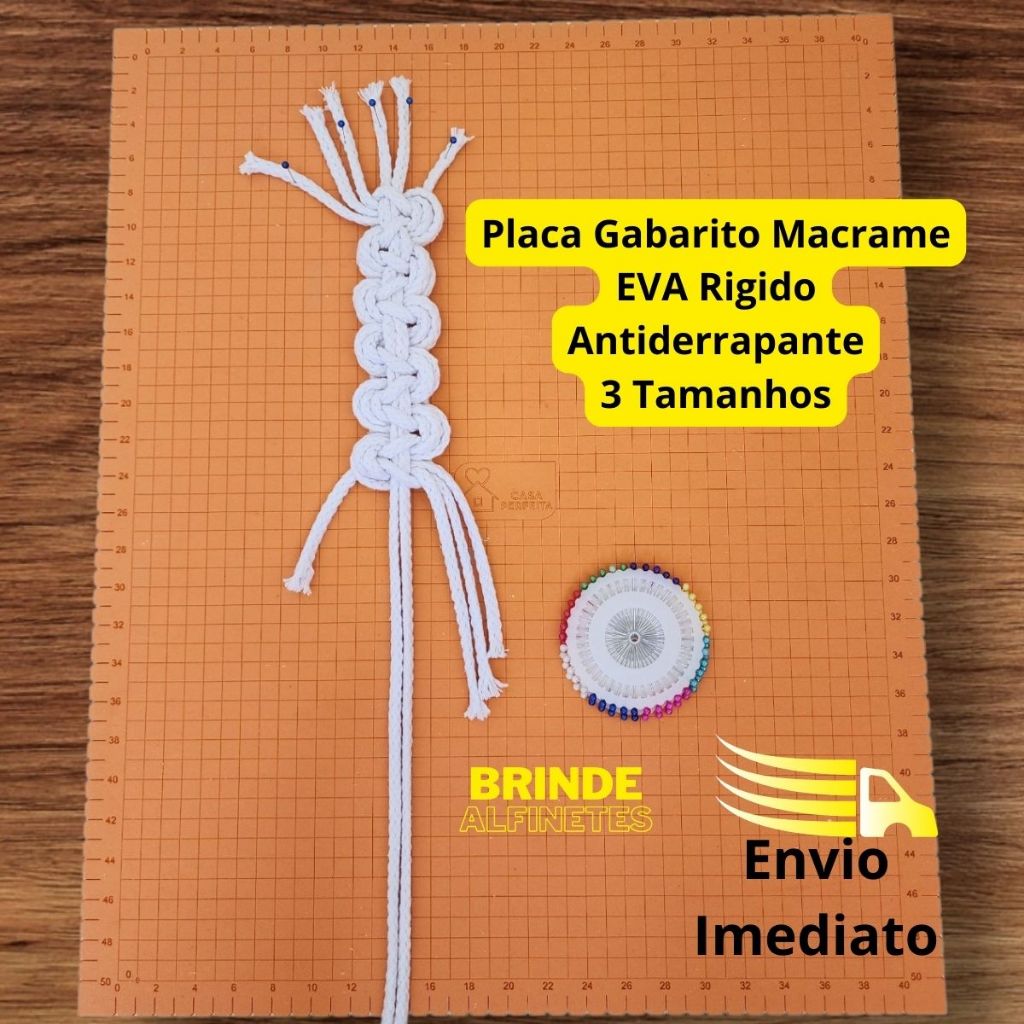 Placa Macramê EVA Rigido Antiderrapante Macramê Board Trabalhos Manuais