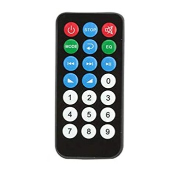 Só Controle ( PLACA NÃO INCLUIDA ) para Placa de Módulo de Áudio Bluetooth 5.0 Sem Fio 12V | MP3 WMA USB TF