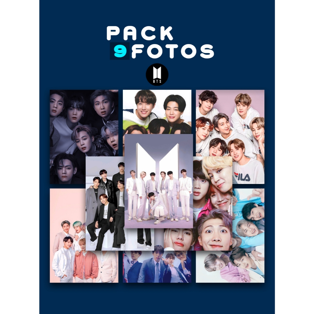 Pack Fotos BTS ARMYs K-pop 9 Unindades