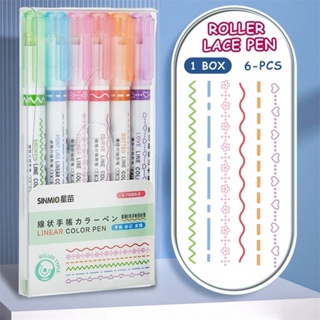 Caneta de Carimbo Roller, Contorno Floral, Curvas,Rolo, Linha de Onda Macadora em Oferta na Shopee