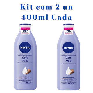 kIT Com 02 -  Loção Hidratante NIVEA Soft MilK 400ml cada -Hidratação intensa Pele seca em Oferta na Shopee