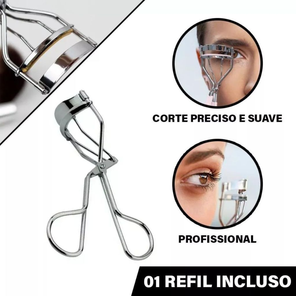 Curvex para Cílios Modelador Maquiagem Simples Prateado em Oferta na Shopee