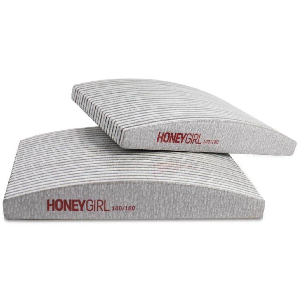 24 Lixas Bananão Vermelha Honey Girl Unha De Gel 100/180 em Oferta na Shopee