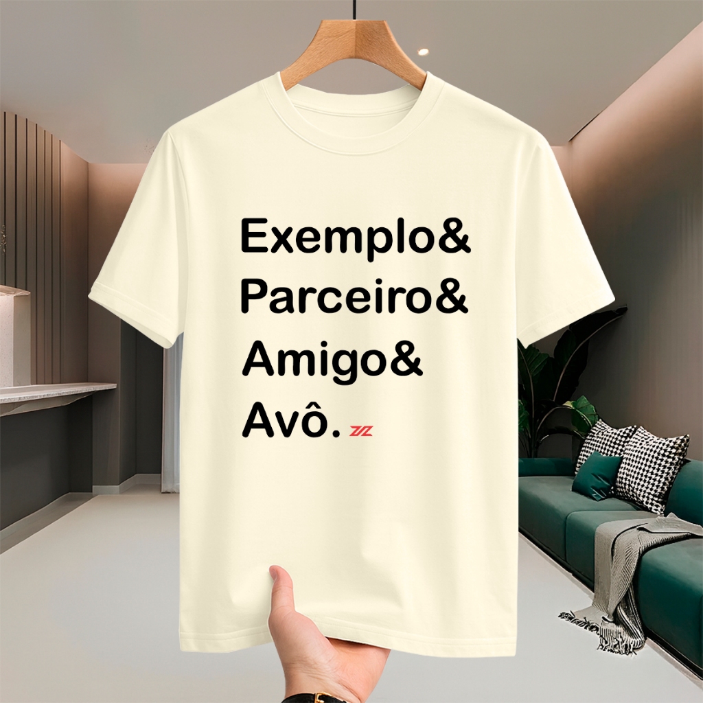Camiseta Básica Malha Premium Algodão Faz o Simples Juvenil Gola Redonda Diversas Cores PP ao G1