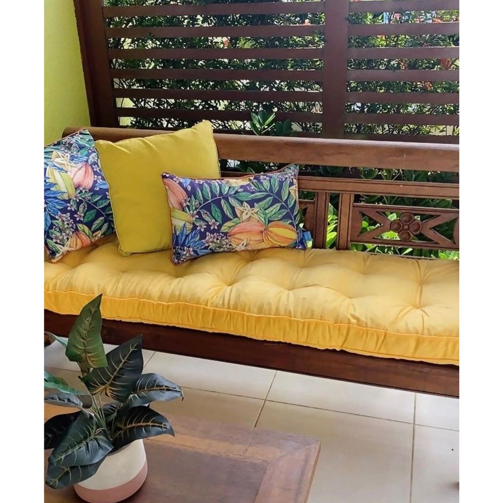 ALMOFADA FUTON 1,20 X 45 CM em Oferta na Shopee