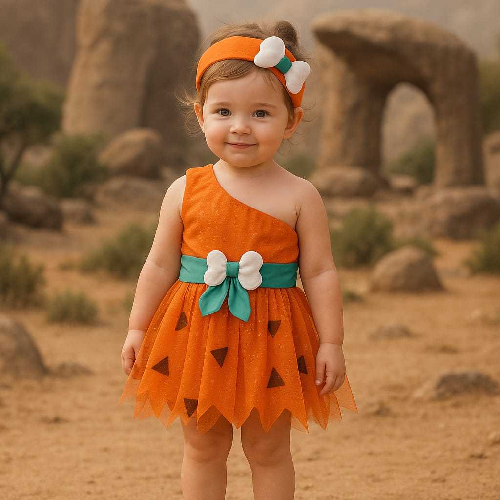 Fantasia Vestido Infantil com Faixa PEDRITA - Tam 2 ao 8