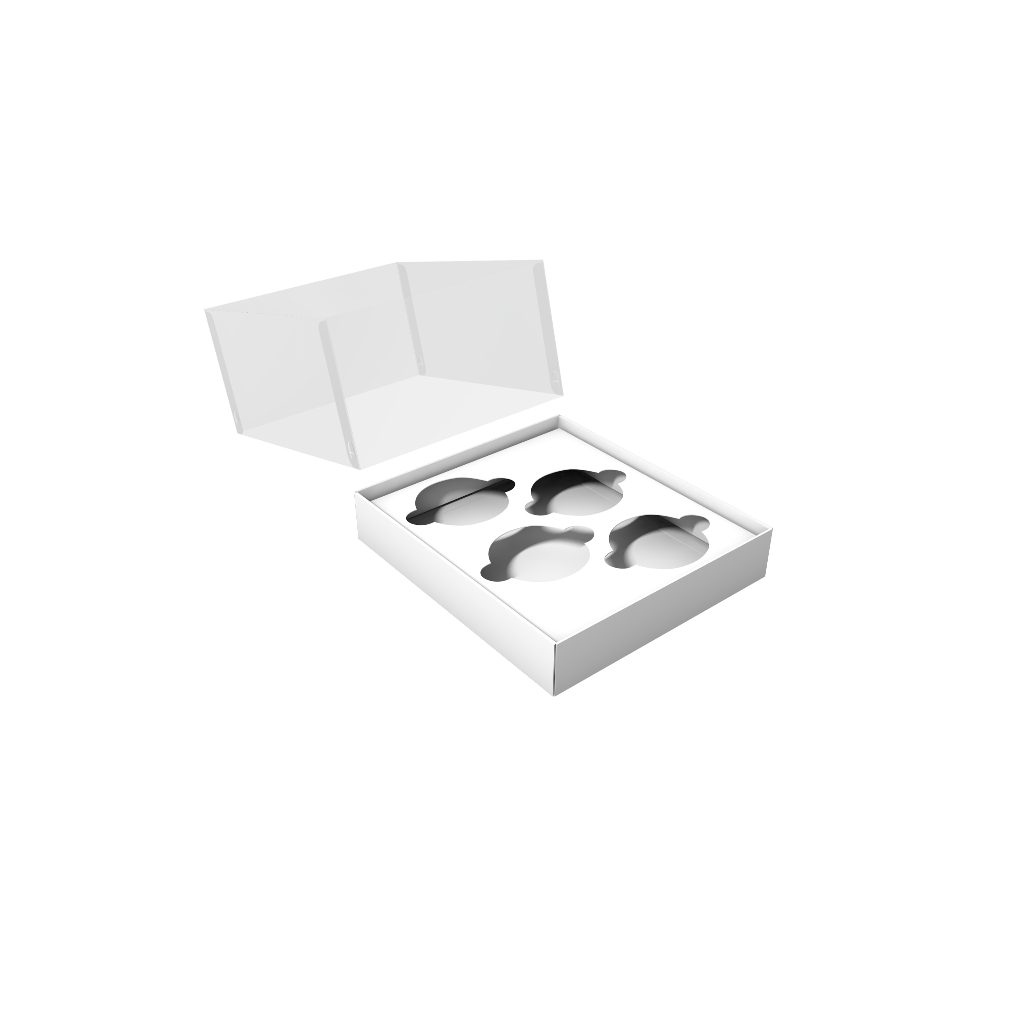 10x Caixa para 2 / 4 / 8 Cupcakes e Mini Cupcakes - Promoção