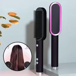 Escova Alisadora Bivolt 5 em 1 - Alisa, Alinha, Hidrata, Modela e Antiestática