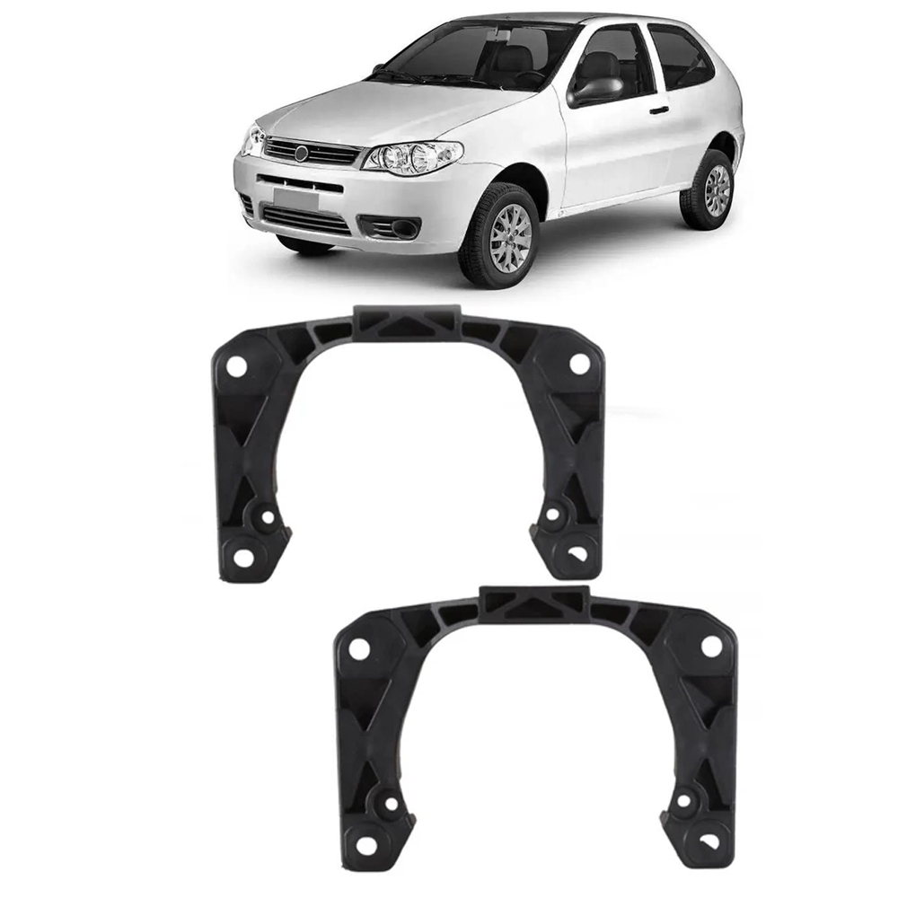 Par Suporte Farol Milha Ferradura Fiat Palio Strada Siena Idea Punto Doblo Uno Linea Stilo original