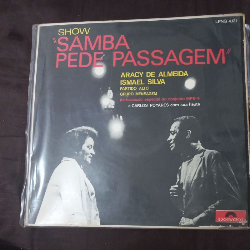 LP Show "Samba Pede Passagem" Aracy de Almeida e Ismael Silva Polydor 1966 Original (Raro)