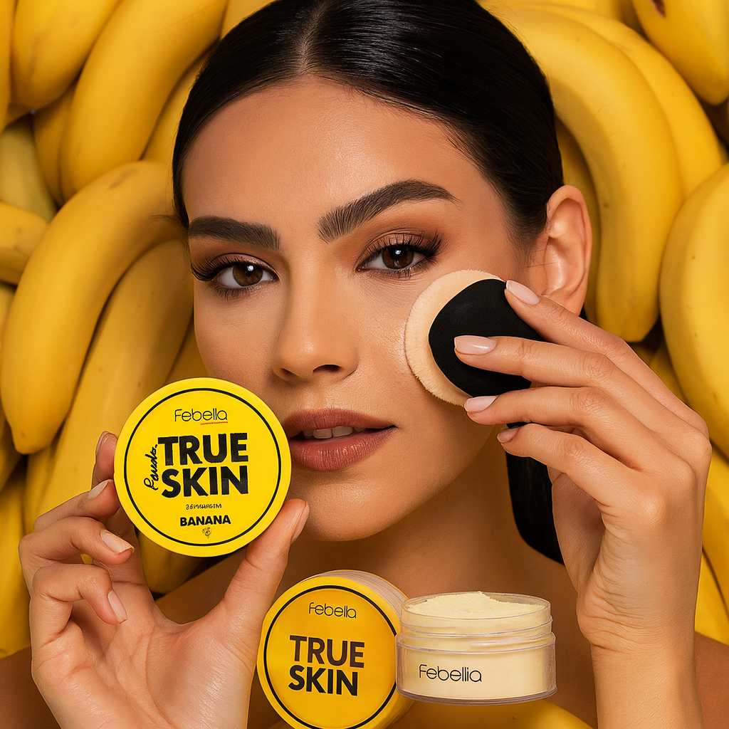 Pó Banana Febella Solto – Maquiagem Alta Fixação e Controle da Oleosidade - Hot Sale