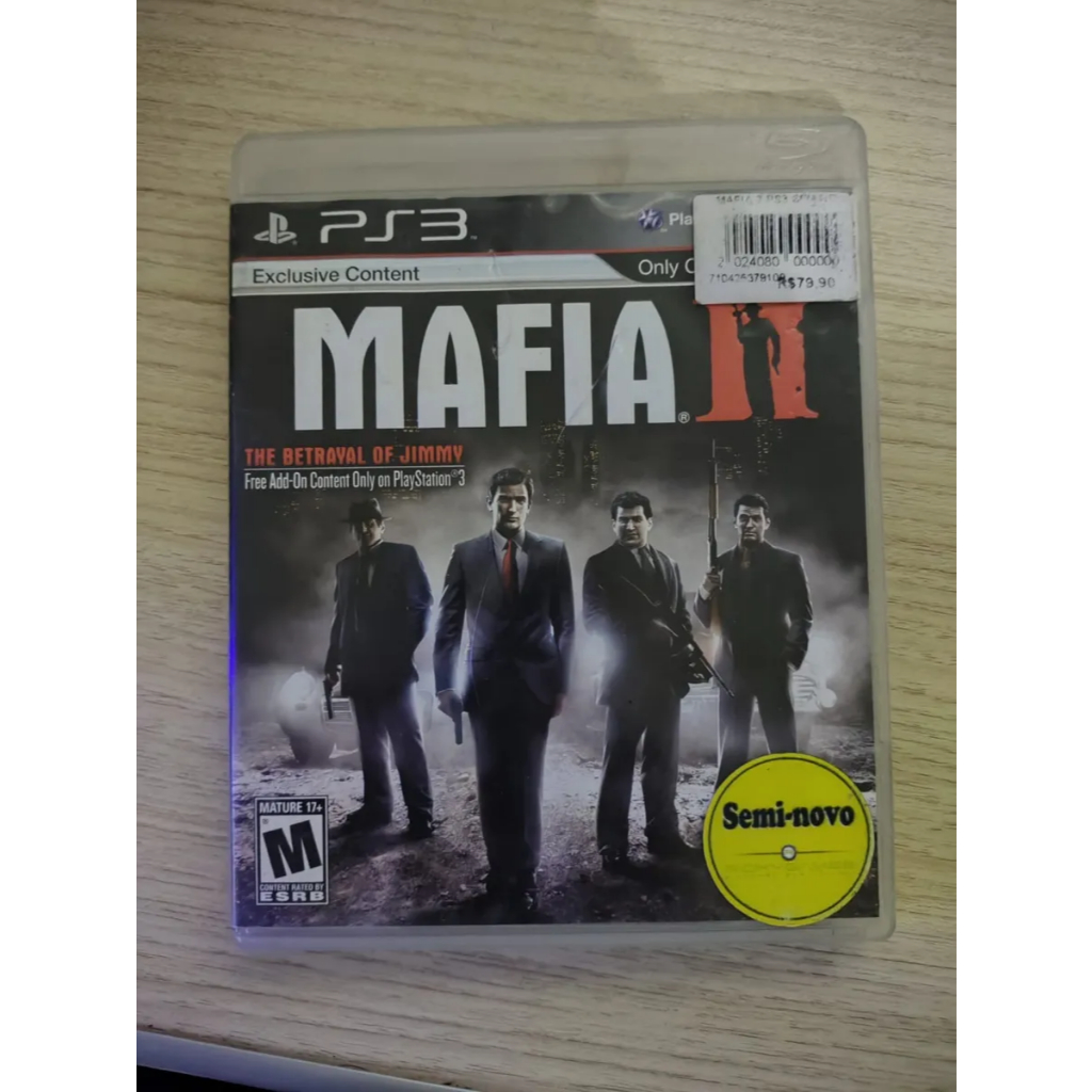 Jogo Mafia 2 Original Mídia Física Ps3 - Usado