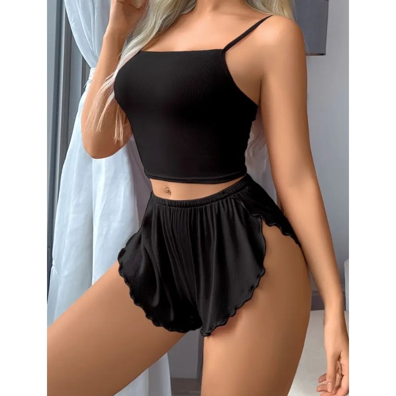 Conjunto short Doll Ana em Oferta na Shopee