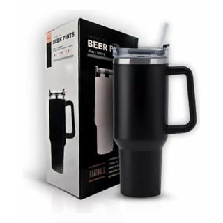 Copo Térmico 1200ml com Alça, Tampa e Canudo – Varias Cores, Ideal para Bebidas Geladas e Quentes em Oferta na Shopee