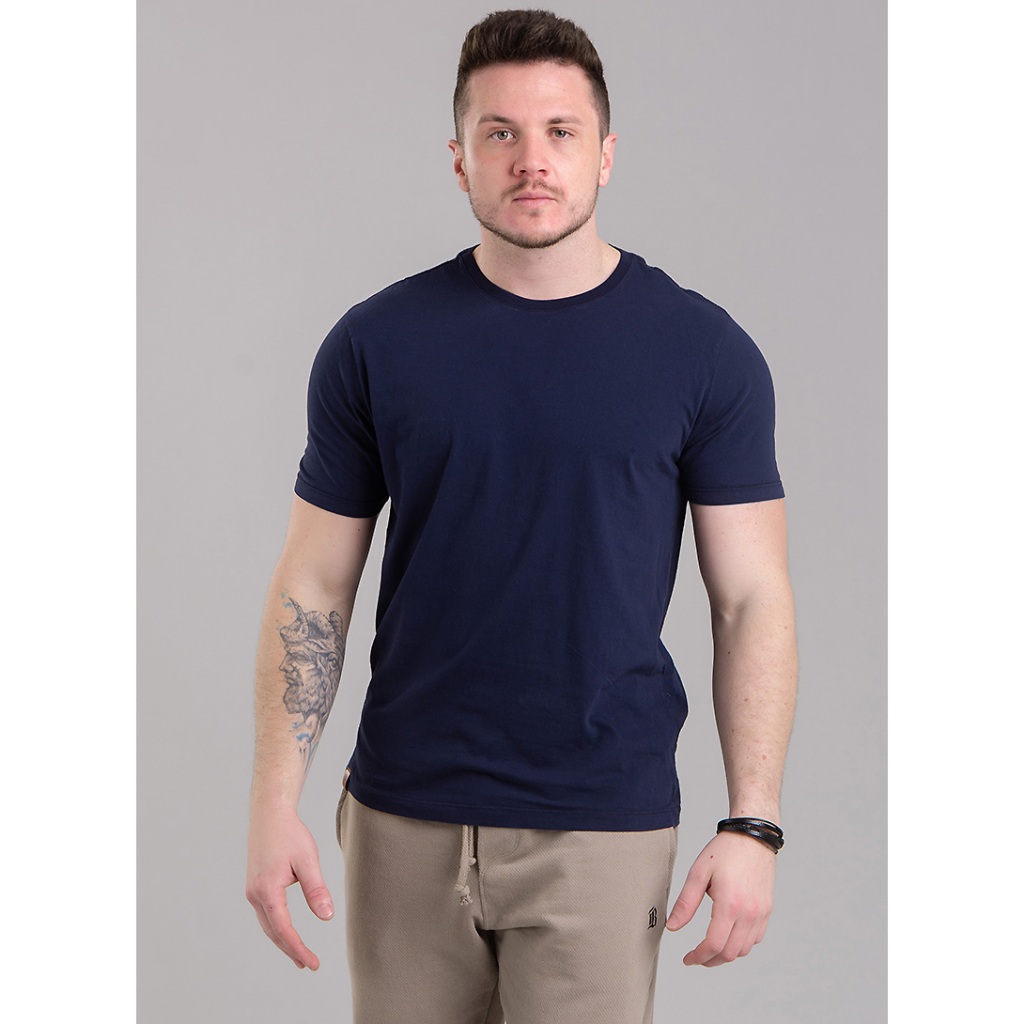 Camiseta Masculina Básica Algodão Premium 100% Manga Curta Confortável Dia Dia Academia Treino Top