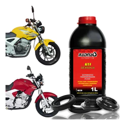 Retentor Bengala + Guarda Pó + Óleo Atf Cbx250 Twister Cb300 09/15 Fazer250 06/11 Nx350 Sahara Nx200 Xr200 Crf230