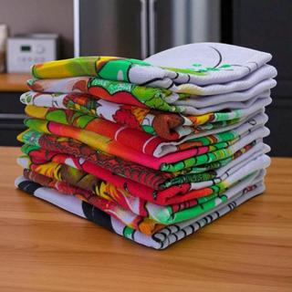 PANO DE PRATO, KIT COM 15, 10 OU 5 unidades,100% Algodão estampas variada, medida 0,45x0,75. em Oferta na Shopee