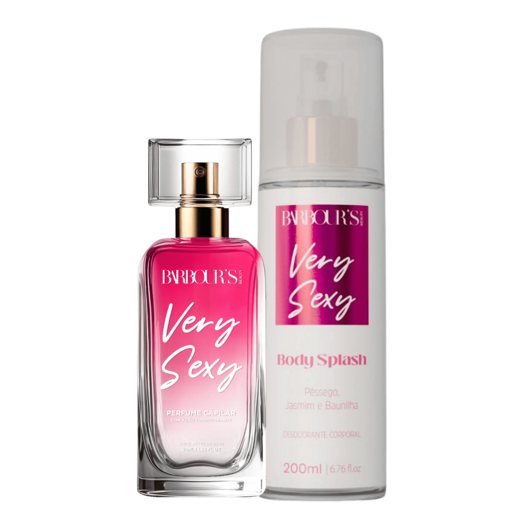Kit Perfume Capilar 50ml e Body Splash Very Sexy 200ml Barbour's Beauty