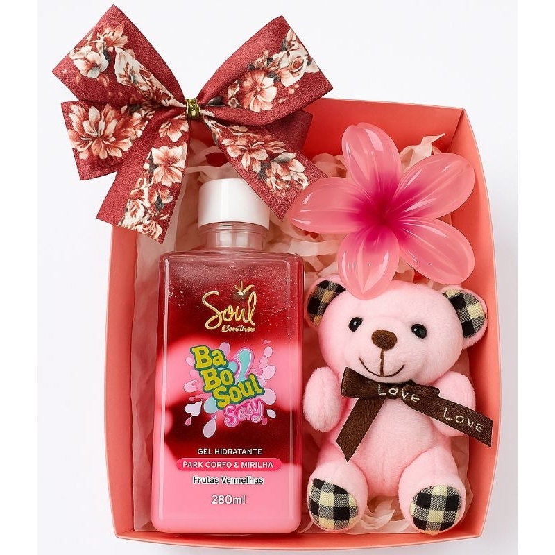 Kit Presente Feminino com Ursinho, Caneca e Hidratante Presilha - Mimo Lembrancinha Aniversário Mãe Namorada Amiga em Oferta na Shopee