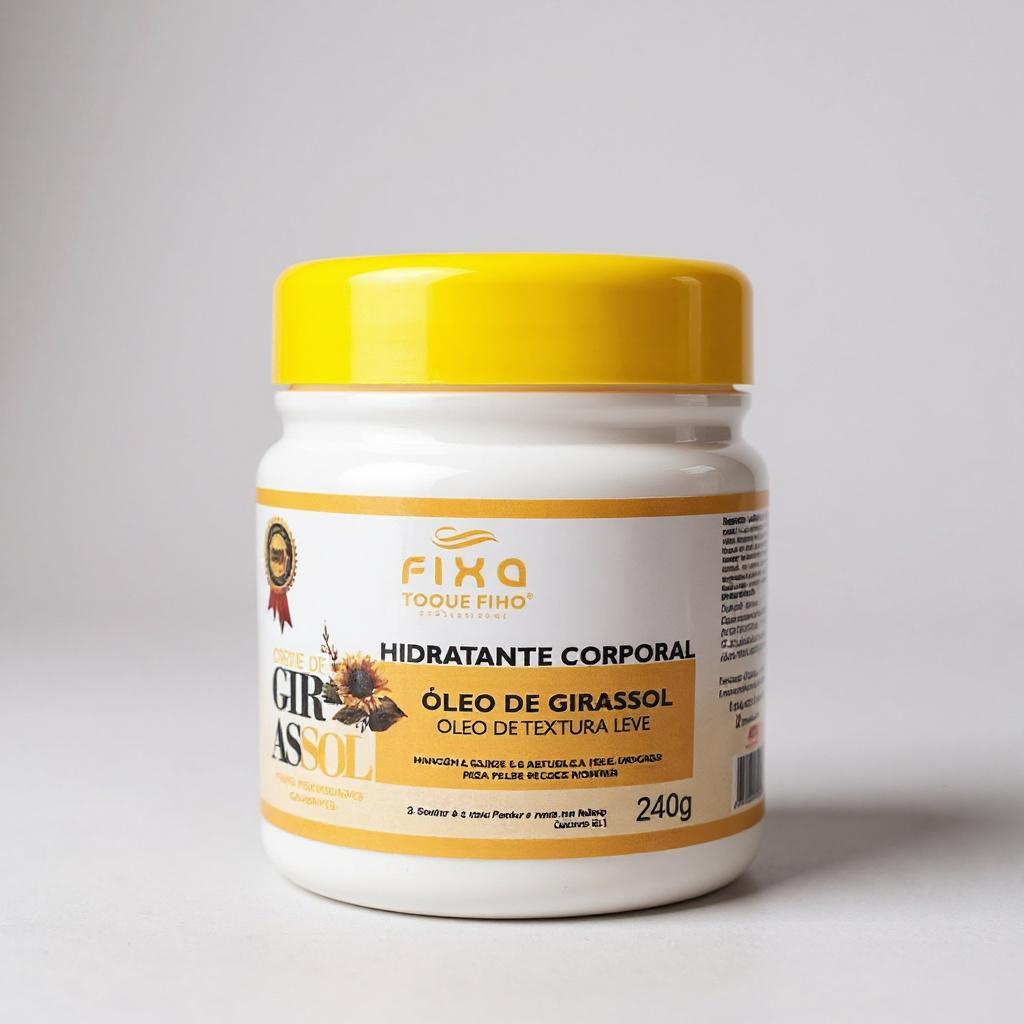 Creme Hidratante Corporal Óleo de Girassol 240g – Pele Macia, Nutrição e Hidratação O MAIS VENDIDO
