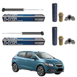 PAR AMORTECEDOR TRASEIRO ONIX 2012 A 2019 NAKATA + KIT