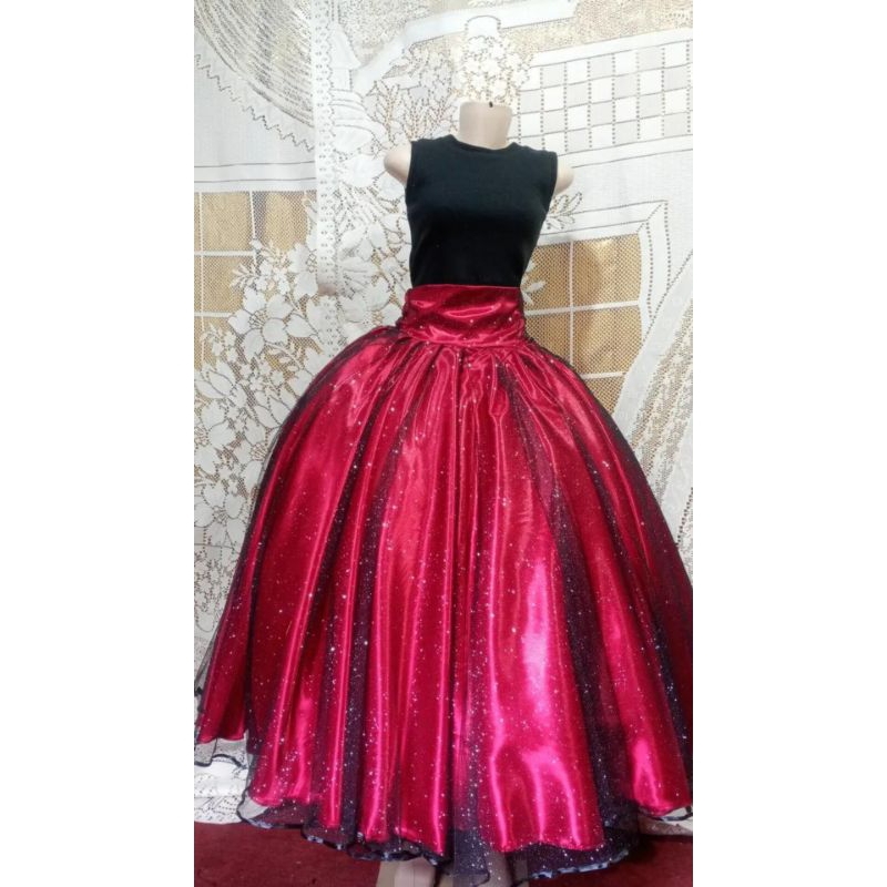 saia com tule brilhoso/tule glitter ENVIO IMEDIATO