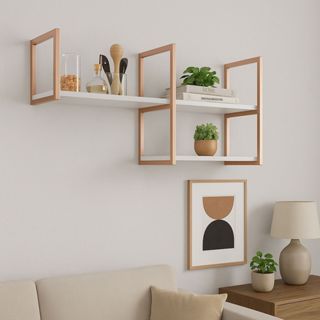 Nicho Prateleira Suspensa Estilo Industrial Teto E Parede Rose Gold em Oferta na Shopee