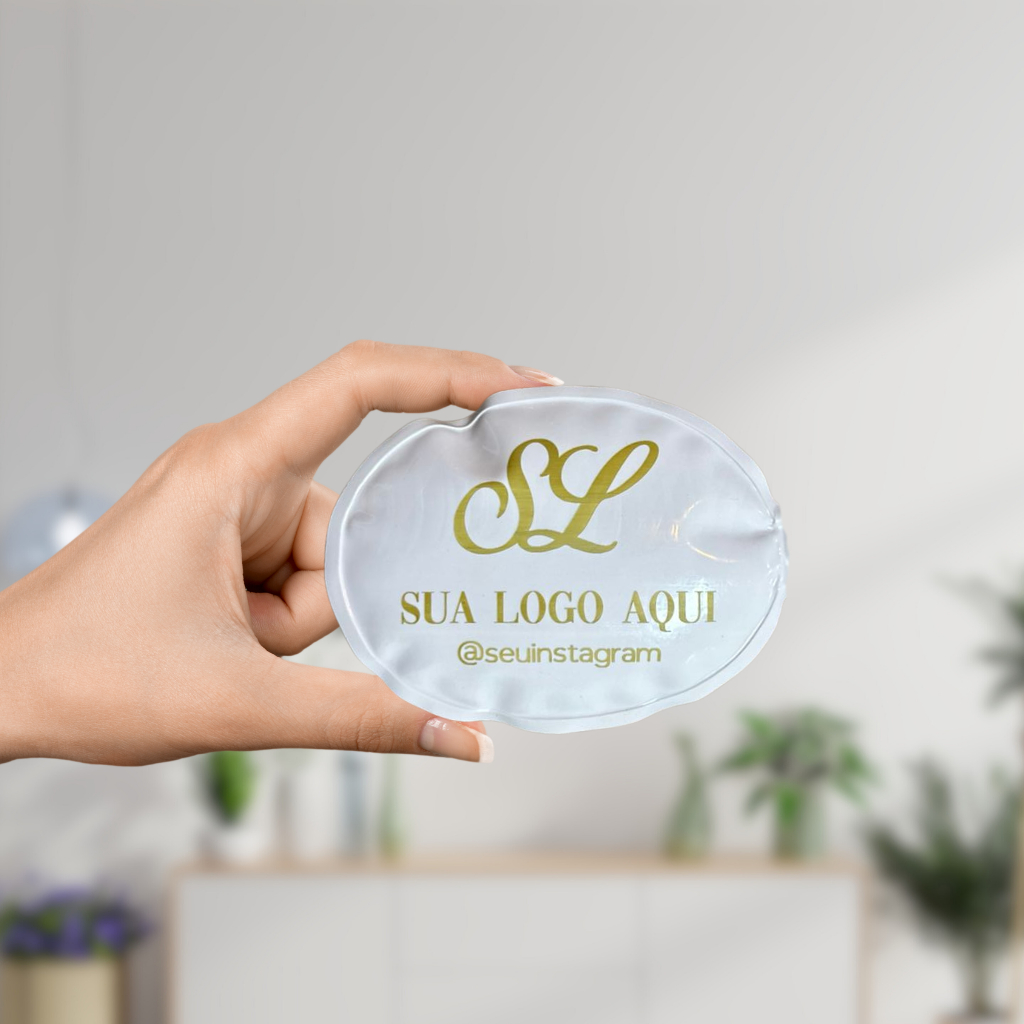 Bolsa de Gelo em Gel Personalizada, KIT COM 10 -  10x8 Oval Gelo em Gel - Cores Diversas em Oferta na Shopee