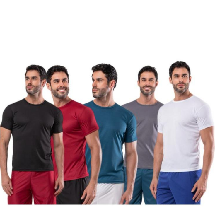 KIT 5- Camisa dryfit masculinaTreino Bike Academia Corrida Masculina Promoção em Oferta na Shopee