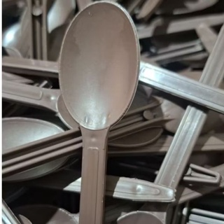 200 Colheres Marrom Descartável Reforçada e Flexível  para Sobremesas e Açai em Oferta na Shopee