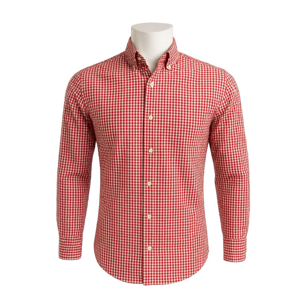 Camisa Masculina Algodão Xadrez Manga Longa Slim Country Original N7waer