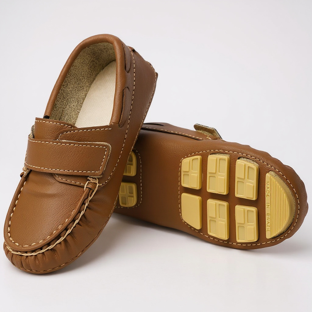 Mocassim Infantil Menino Antiderrapante Confortável Sapato Batizado Sapato Passeio Criança Pitico em Oferta na Shopee