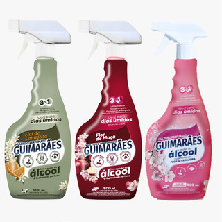 Multiuso Perfumado com Álcool Ideal para dias Úmidos Secagem Rápida Guimarães 500ml