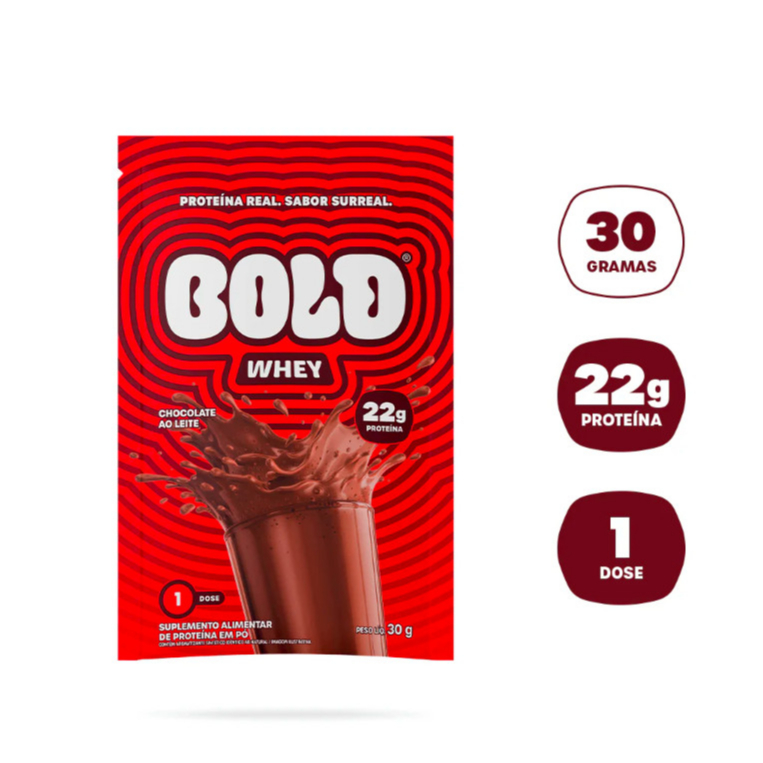 Bold Whey Protein Sachê 30g Chocolate ao Leite – Suplemento Proteico Original em Oferta na Shopee