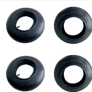 Kit 4 Pneus 3.25-8 com Câmara de Ar para Carrinho de Mão NKP Reforçado Resistência em Oferta na Shopee