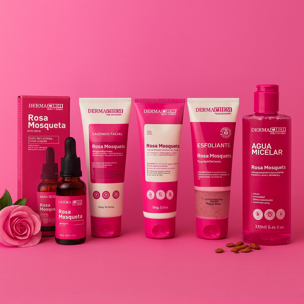 Óleo Serum Rosa Mosqueta Kit Skin Care Clareador Manchas Sabonete Hidratante Gel Água Micelar