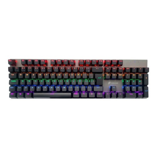 Teclado Gamer Nysus Oex Mecânico Led Rainbow Tc608 Padrão ABNT2 Cabo Trançado Com Filtro Eletromagnético
