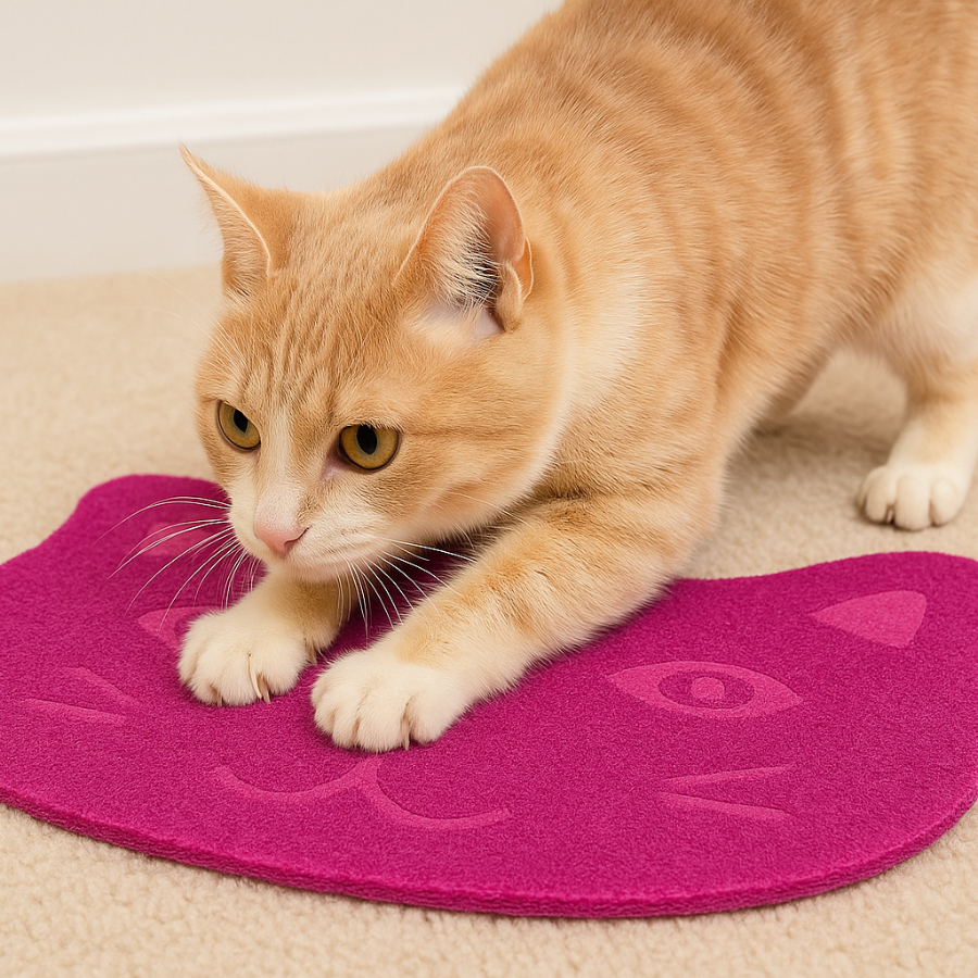 Tapete Pet Impermeável Para Comedouro Bebedouro Gato Antiderrapante Descanso Arranhador PVC 40X30CM em Oferta na Shopee