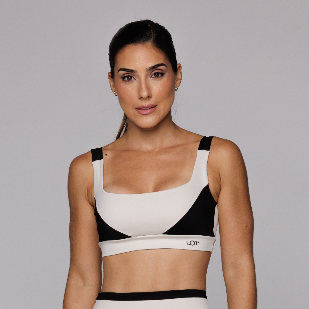 Top Poliamida Feminino Fitness Academia Feminino com Recorte Alça Larga Coleção Duo em Oferta na Shopee