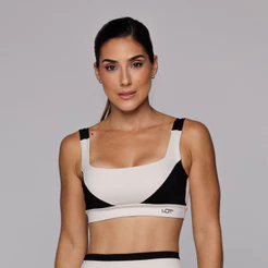 Top Poliamida Feminino Fitness Academia Feminino com Recorte Alça Larga Coleção Duo