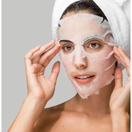 Kit 50 Máscara Facial Desidratada Para Skincare Hidração Limpeza de Pele Extração