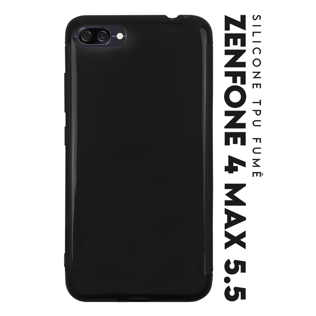 Capa Silicone Tpu (FUME) Asus Zenfone 4 Max ZC554KL Tela 5.5 pol.  - Cell In Power25