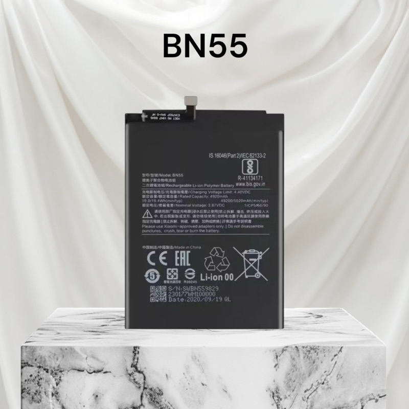 BAT COMPATIVEL NOTE 9S (BN55) ORG NOVA COM GARANTIA 30 DIA