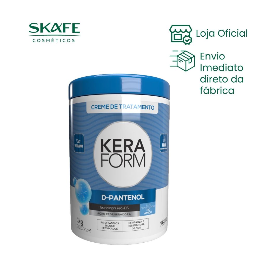 Creme de Tratamento Intensivo Keraform D-Pantenol 1kg em Oferta na Shopee