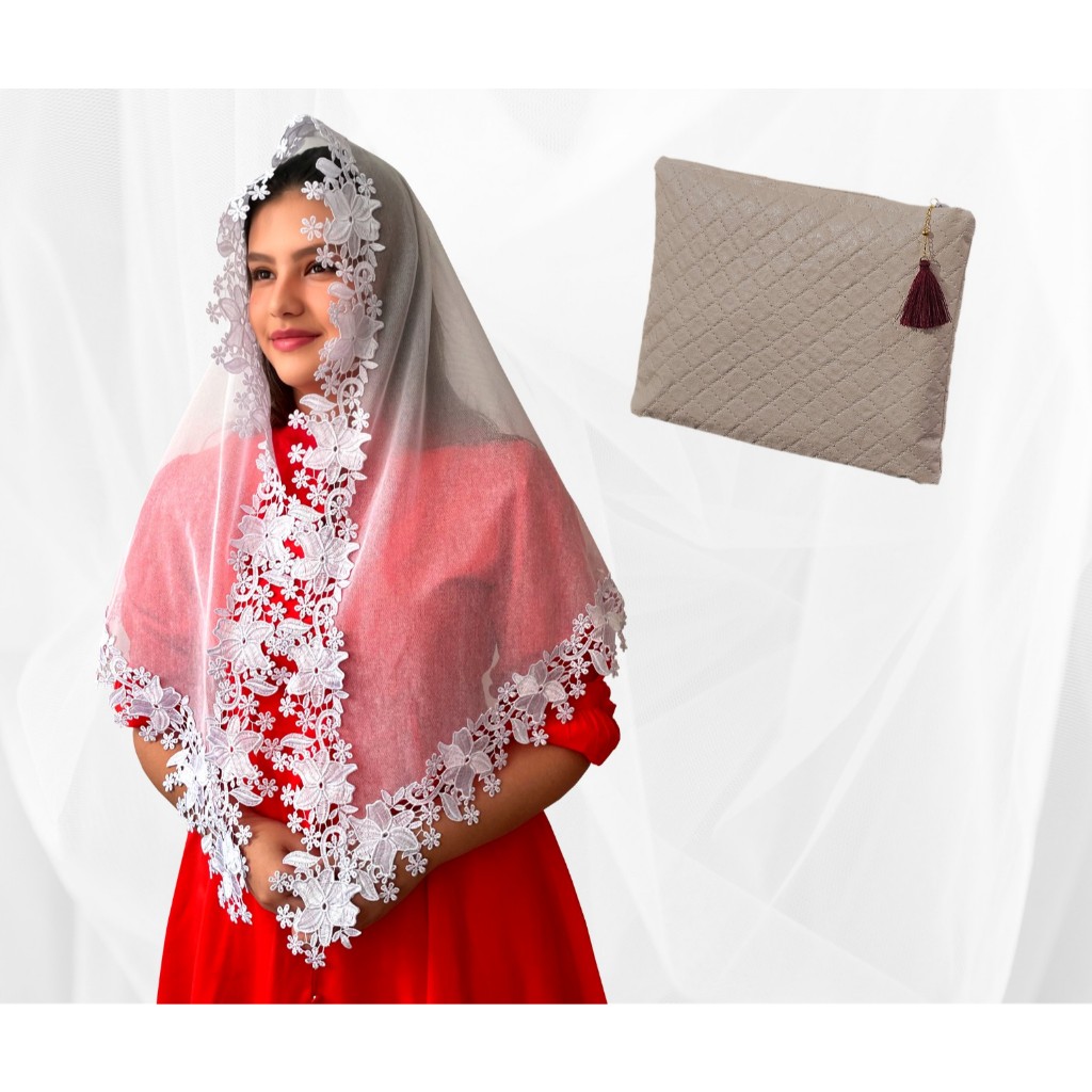 Véu CCB de Guipir de algodão em Oferta na Shopee