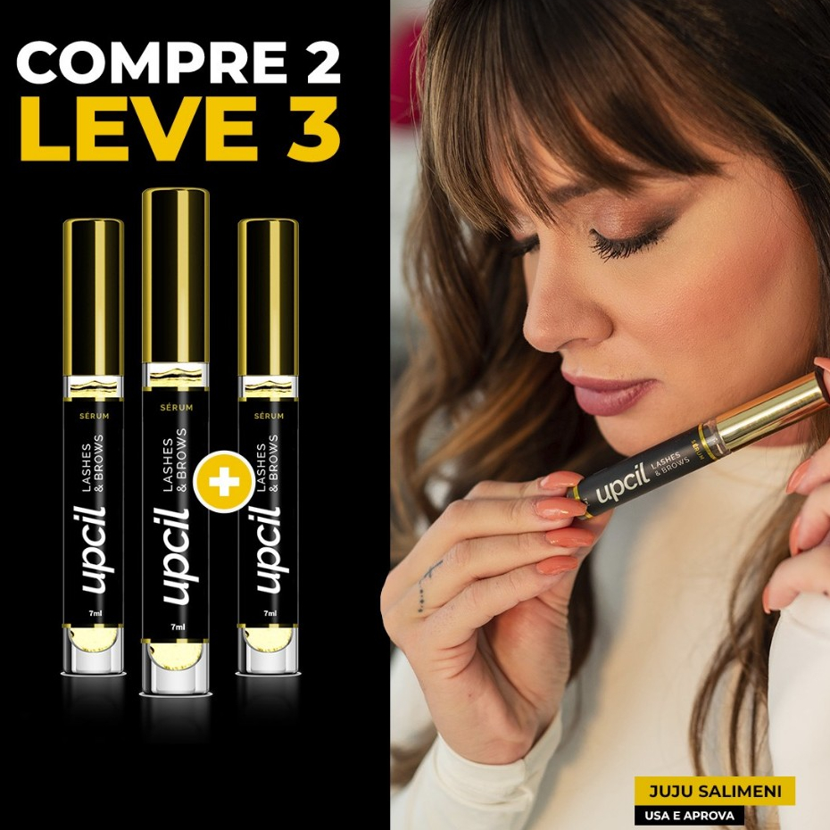 kit Sérum para Crescimento de Cílios e Sobrancelhas 1, 2 ou 3 UpCil - Original