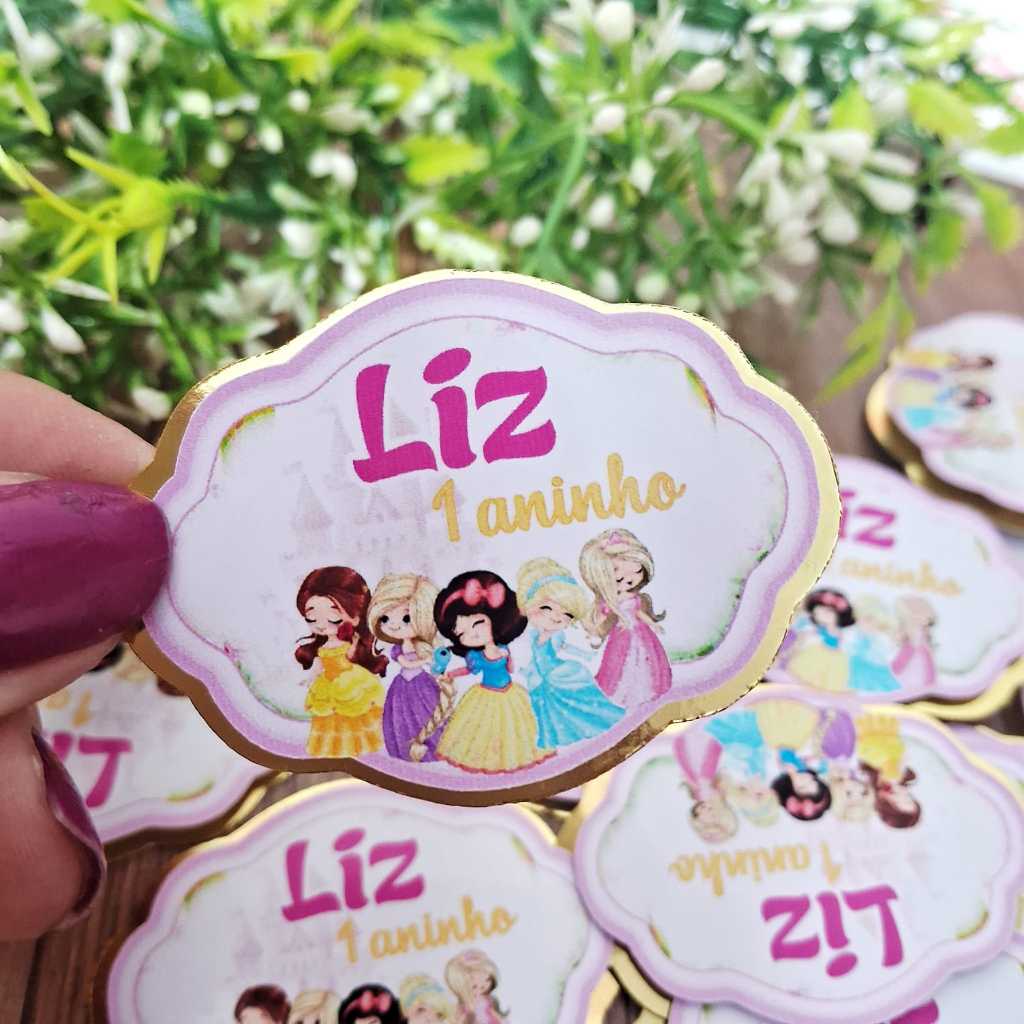 Apliques das Princesas  cute -  fazemos em todos os temas em Oferta na Shopee