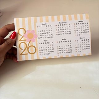 4 UN Calendários de mesa 2026. Ideal para você enfeitar e não perder seus compromissos. em Oferta na Shopee