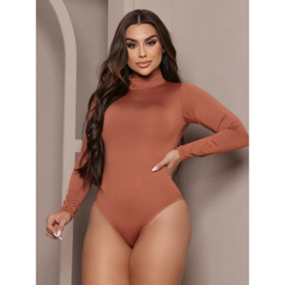 Kit Body Blusinha Manga Longa Gola Alta Cacharrel Segunda Péle Suplex Premium ! em Oferta na Shopee